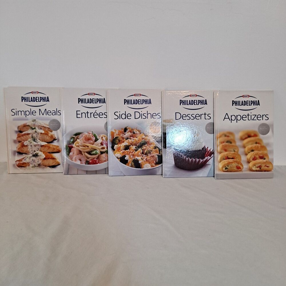 Cookbooks Kraft Philadelphia Recipes Lot Of 5 Approximately 9" X 6"